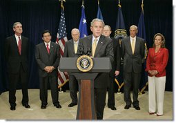 President Bush Meets with Counterterrorism Team