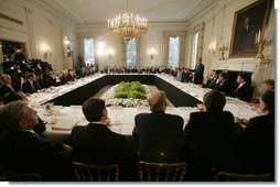 President Bush Meets with the National Governors Association