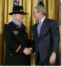 President Bush Presents the Medal of Honor to Lieutenant Col