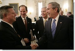 President Bush Meets with the National Governors Association