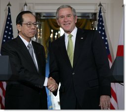 President Bush and Prime Minister Yasuo Fukuda of Japan in Joint Statements