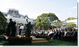 President Bush Attends Hispanic Heritage Month Celebration at White House