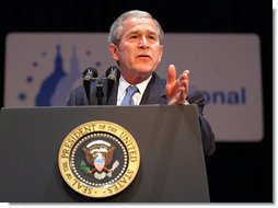 President Bush Attends 2008 Congress of Tomorrow Luncheon