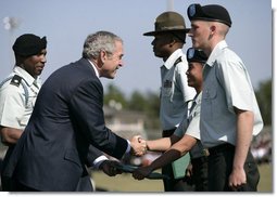 President Bush Speaks at Basic Combat Training Graduation Ceremony