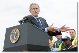 President Bush Visits Jacksonville, Florida, Discusses Trade Policy