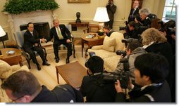 President Bush and Prime Minister Yasuo Fukuda of Japan in Joint Statements