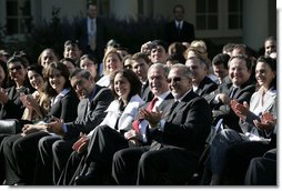 President Bush Attends Hispanic Heritage Month Celebration at White House