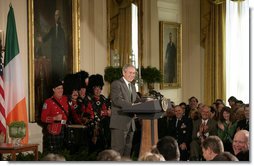 President Bush and Prime Minister of Ireland Bertie Ahern Attend St. Patrick's D