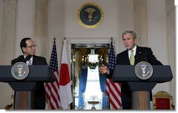 President Bush and Prime Minister Yasuo Fukuda of Japan in Joint Statements