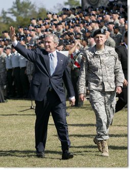 President Bush Speaks at Basic Combat Training Graduation Ceremony